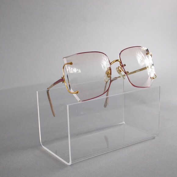 Carolina Herrera Eyeglass Frames Gold Pink Optica Wide Eyeglass Frames - Picture 5 of 12